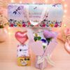 Box sorpresa para mamá con baúl, flores tejidas y chocolates – Delivery en Lima
