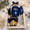 box regalo para papá con taza personalizada azul y pisco Tabernero