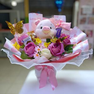 peluche de chanchita de amor