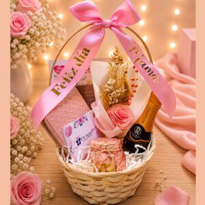 regalo para mamá con vino flores y billetera delivery Lima